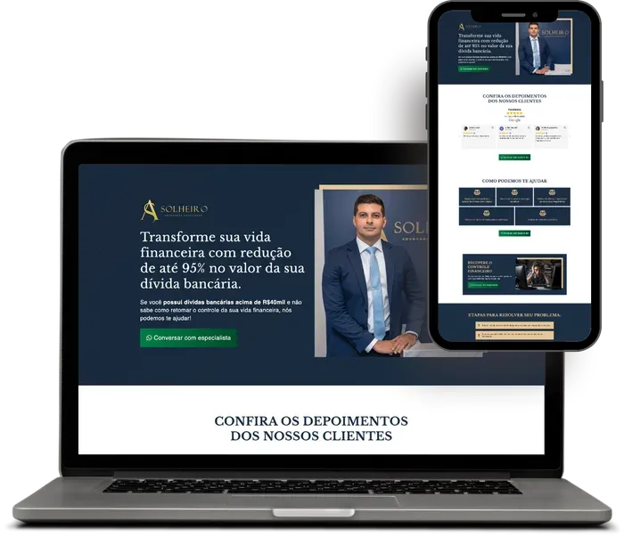 Site e landing page para escritório de advocacia